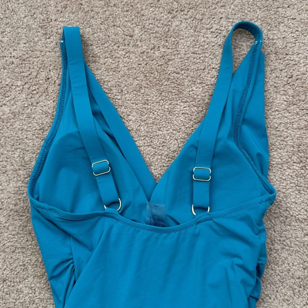 NWT Hanky Panky Wide Strap Wrap Tahiti Teal One Piece Swimsuit Size Small